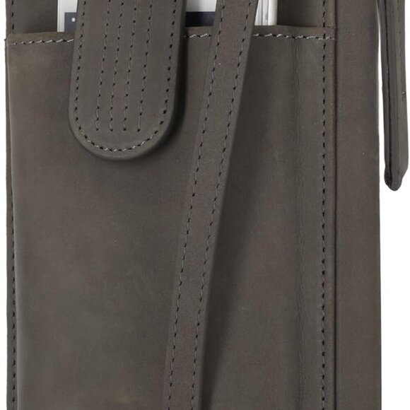 Women's RFID Leather Phone Crossbody Wallet Bag - Picture 1 of 5